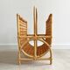 Vintage rattan / wicker magazine rack, magazine basket