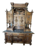 Two henri ii living room furniture pieces - perfect condition
