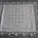 Antique large embroidered table centerpiece 150cm x 38cm