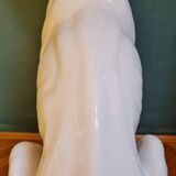 Large ceramic sculpture of a Bassano dog, 1980s.