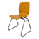 Vintage Casala chair – bent beech – chrome sled base