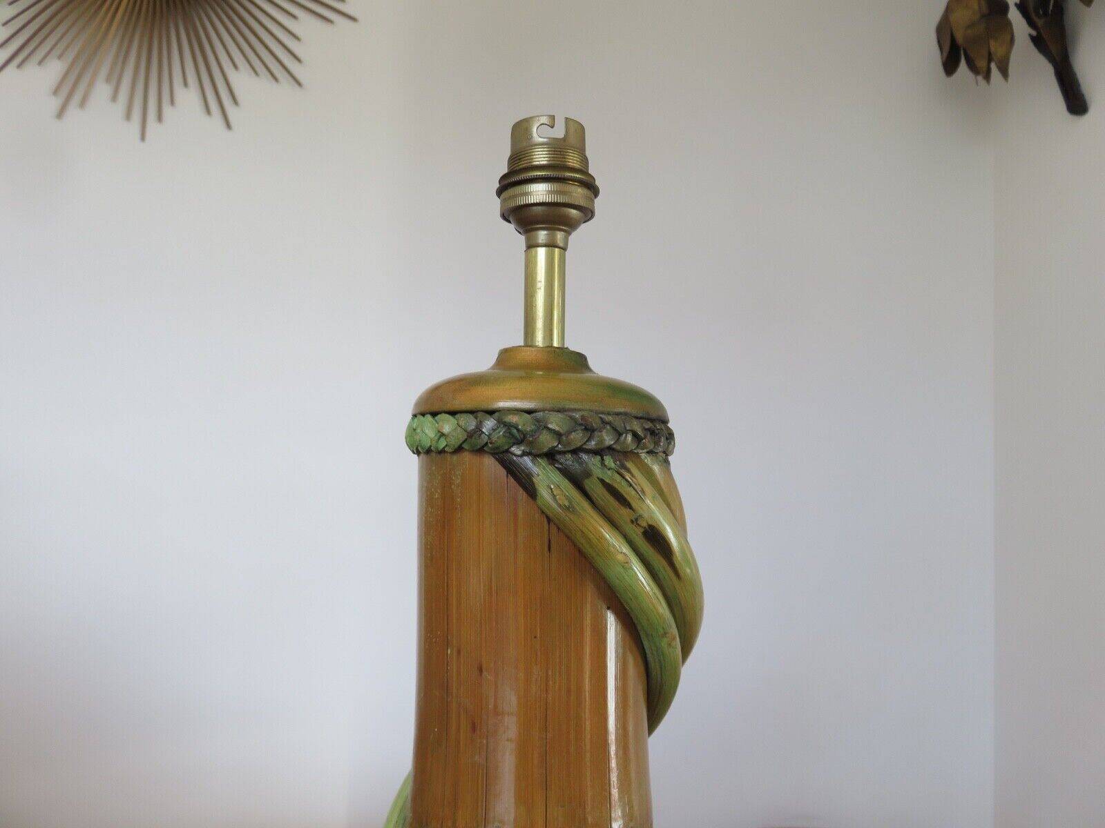 Bamboo lamp from the 60s and 70s