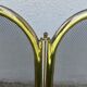 Fireplace screen, spark guard, brass, gilded, 4 panels, 1950.