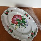 Grand Plat ovale en faïence de l'Est