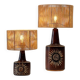 Pair of Sun serie table lamps by Søholm for Bornholm