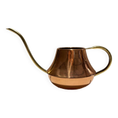 Watering can in copper and brass