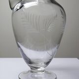 Large antique Belle Époque carafe/ewer from the 1900s-1930s, cut glass