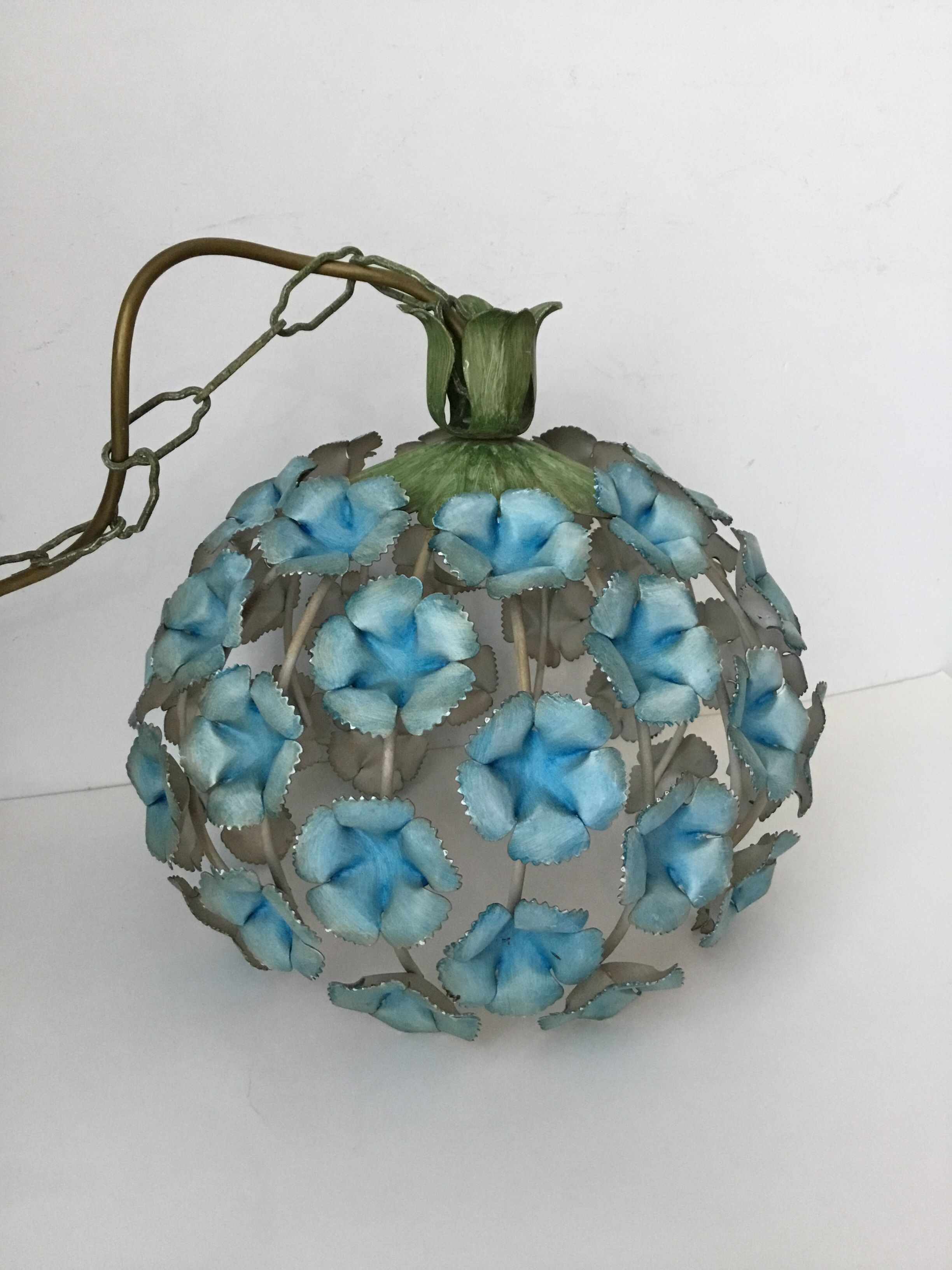 Vintage metal ball chandelier