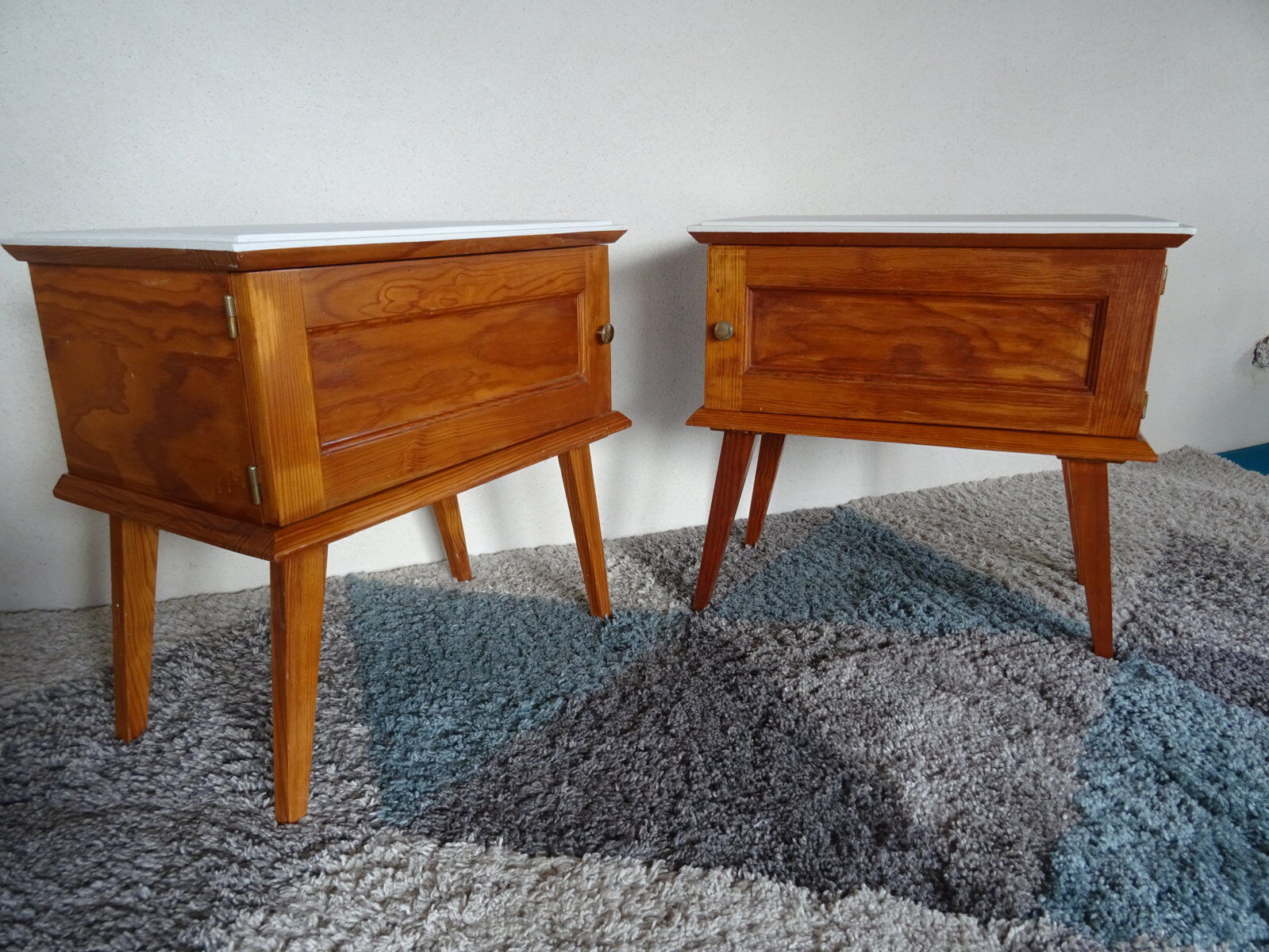 Pair of bedsides fifties