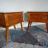 Pair of bedsides fifties