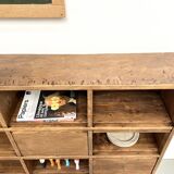 Meuble de métier ancien à 24 casiers