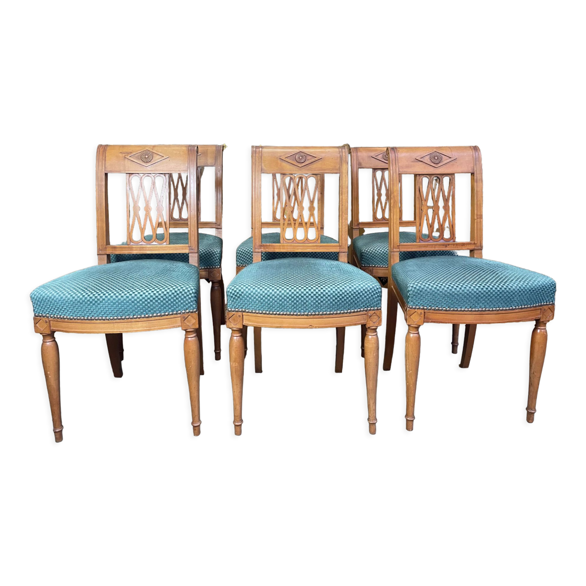 Suite of 6 Louis XVI style chairs