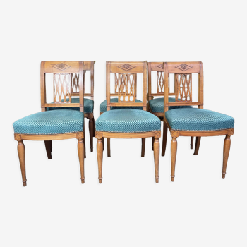 Suite of 6 Louis XVI style chairs