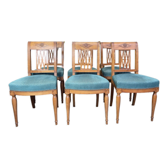 Suite of 6 Louis XVI style chairs