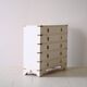White 6-drawer chest of drawers