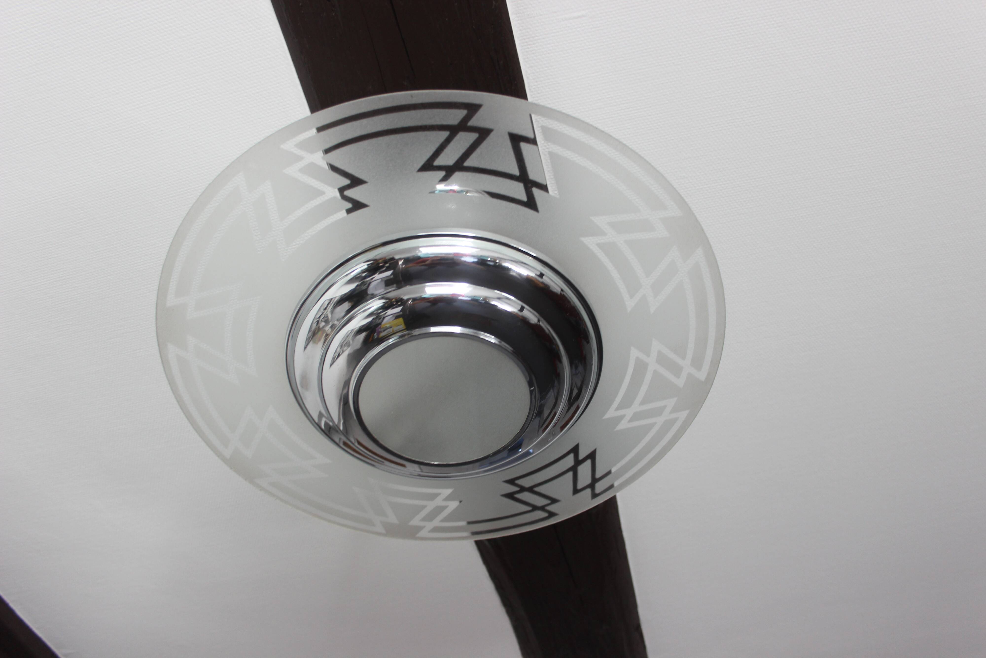 Art Deco ceiling chandelier