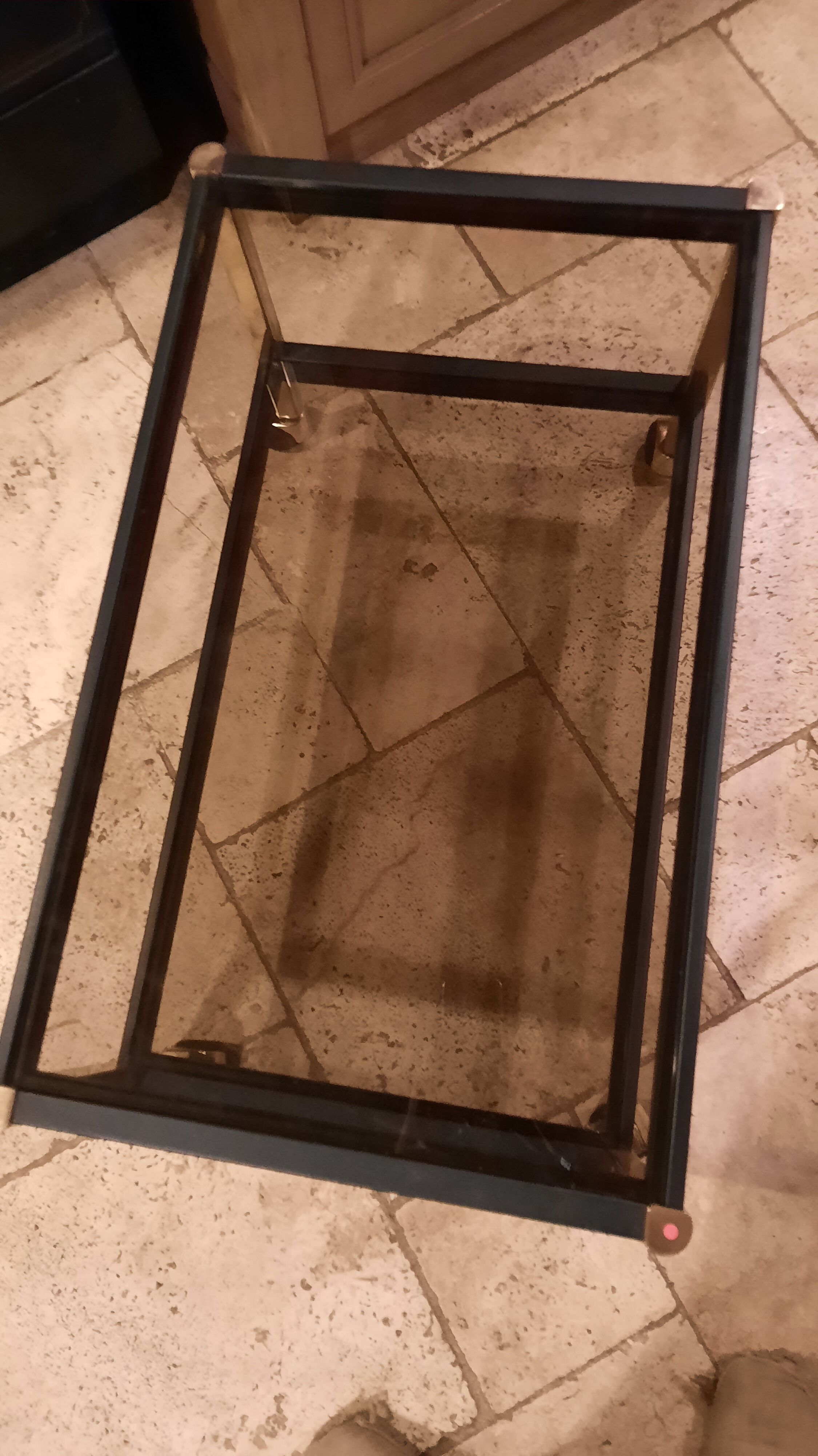 Metal roulette living room table