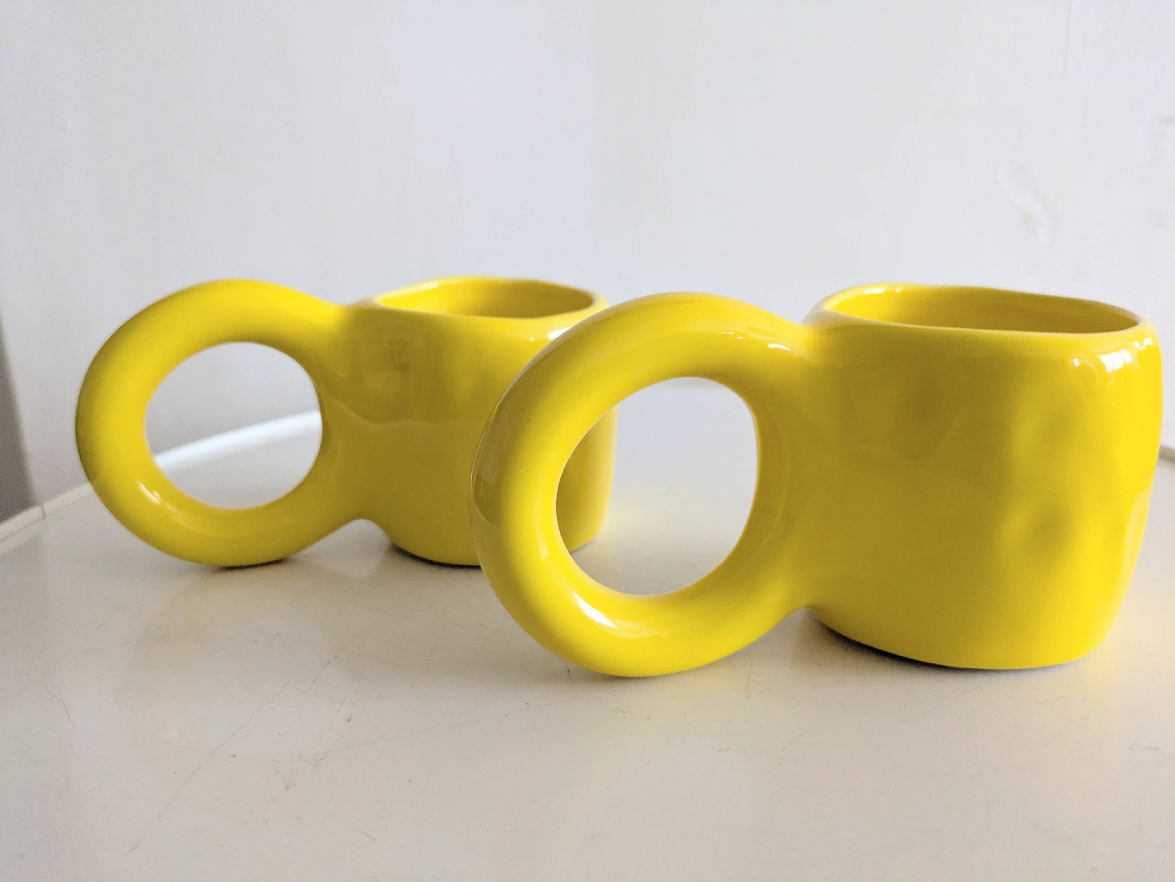 Pair of Donut cups by Petite Friture designed by Pia Chevalier