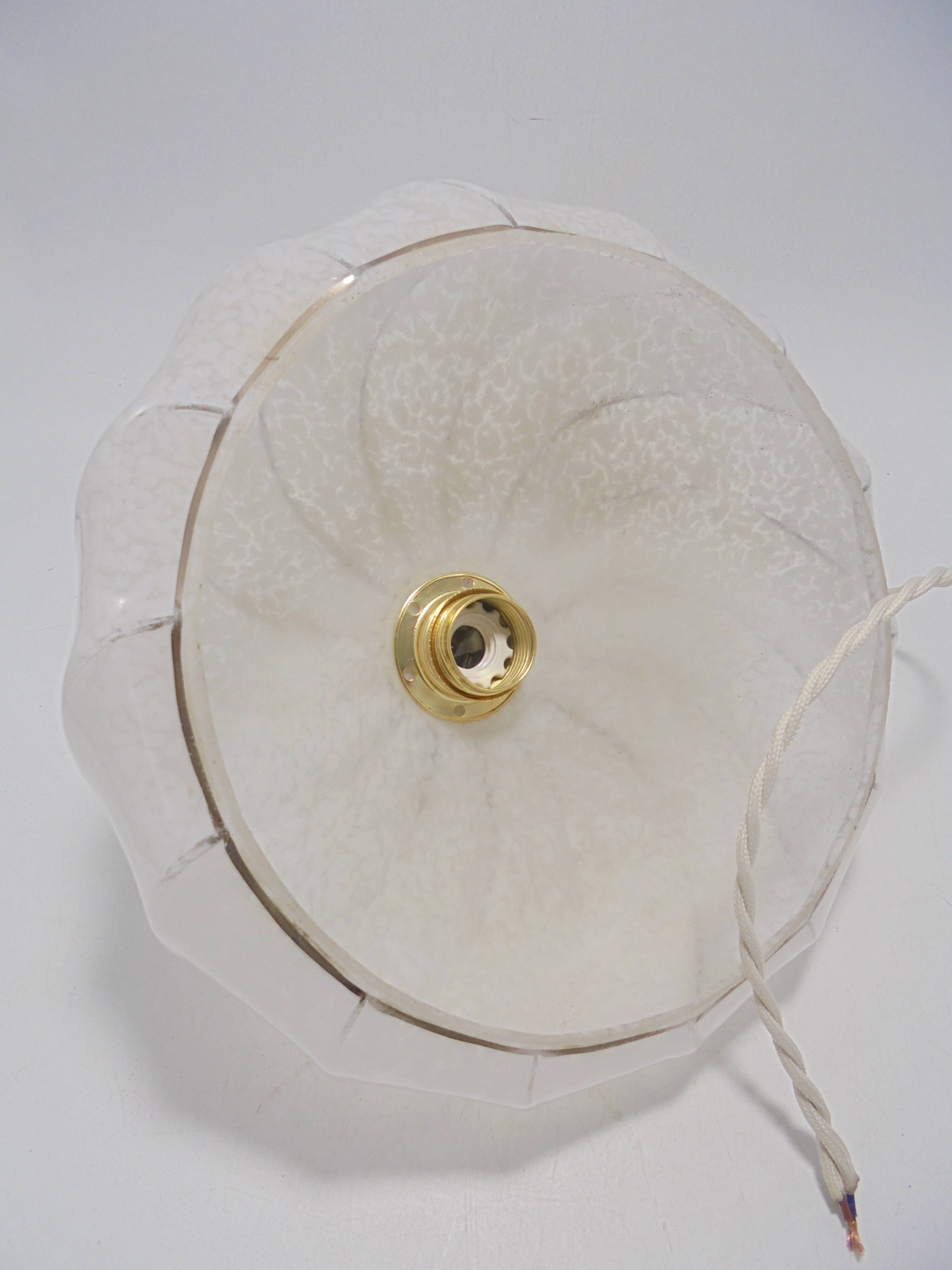 Speckled glass pendant light