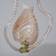 Midcentury Pink Leaf Murano Glass Chandelier by Barovier e Toso, 1950s