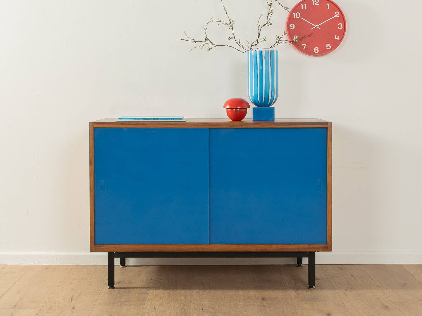 Commode bleue des années 1950