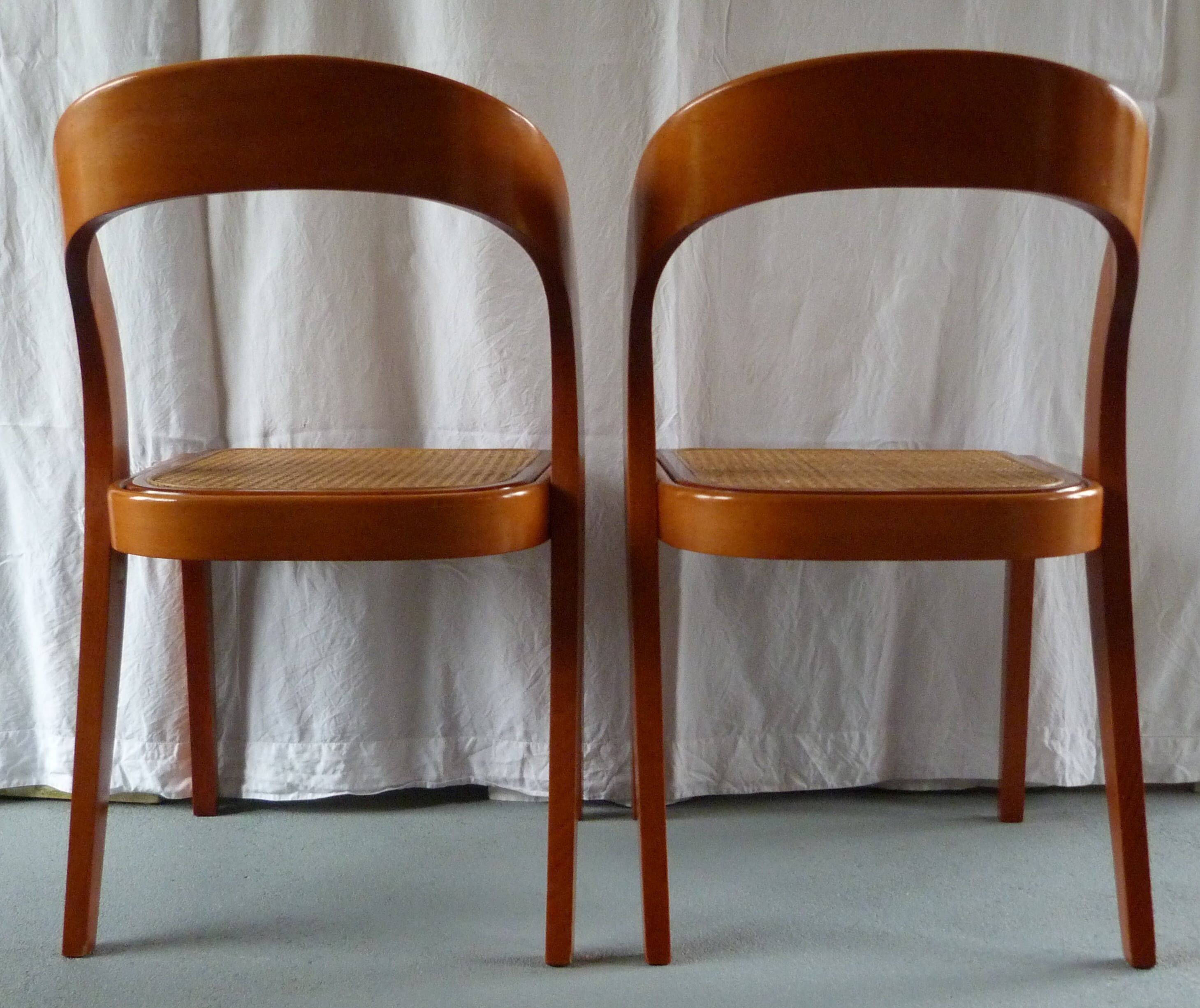 Pair of Baumann gondola chairs