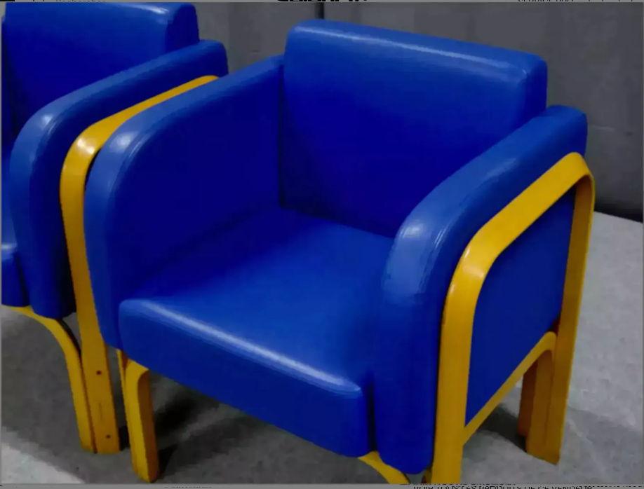 Pair of leather armchairs 1970