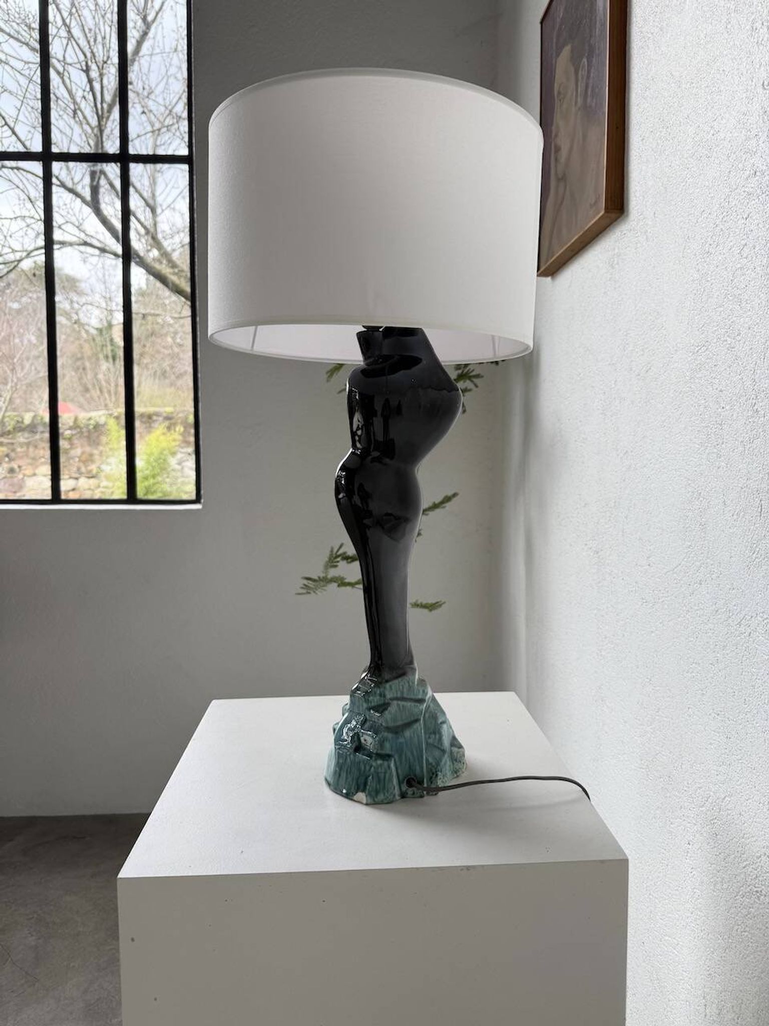 Monaco Monacera "woman" ceramic table lamp