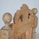 1930s, set of 4 Danish dining chairs, carved oak wood, furniture leather.