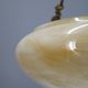 1930s European Secession–Art Deco pendant light with rope suspension and glass