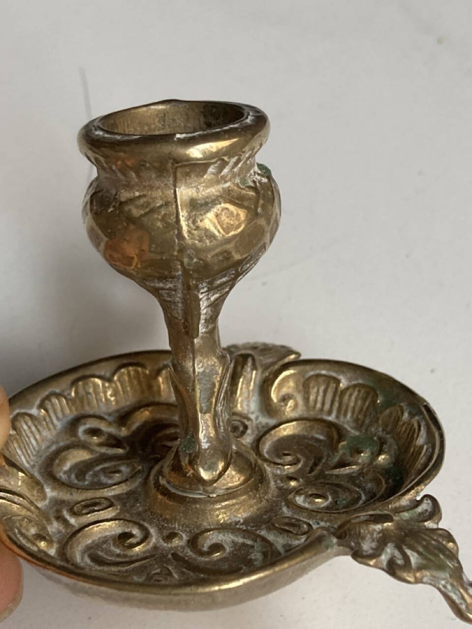 Cellar rat candlesticks (pair) in vintage bronze, re-edition from the 80s