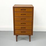 Commode danoise en teck de Fanø, années 1970