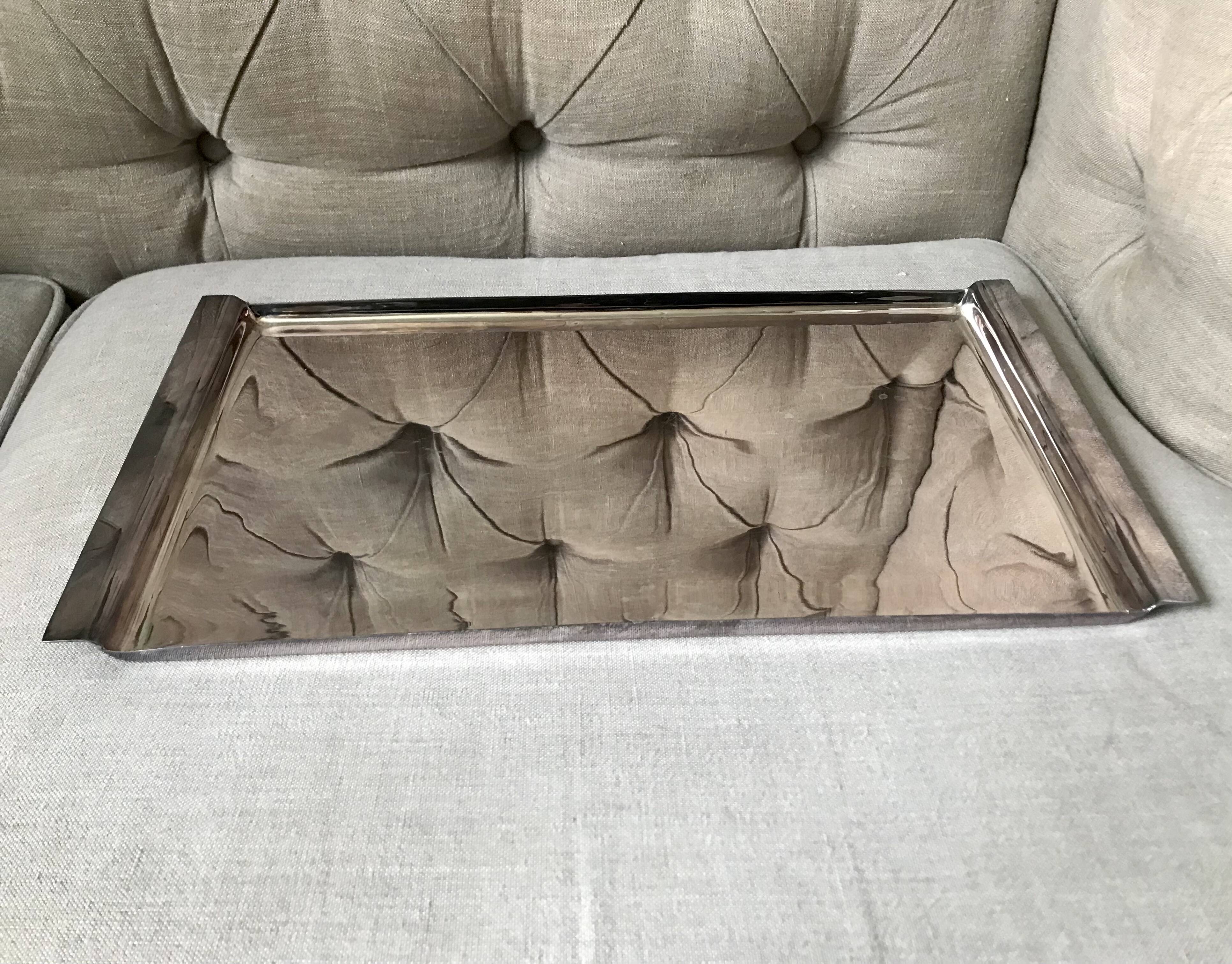Paola navone silver metal tray for egizia