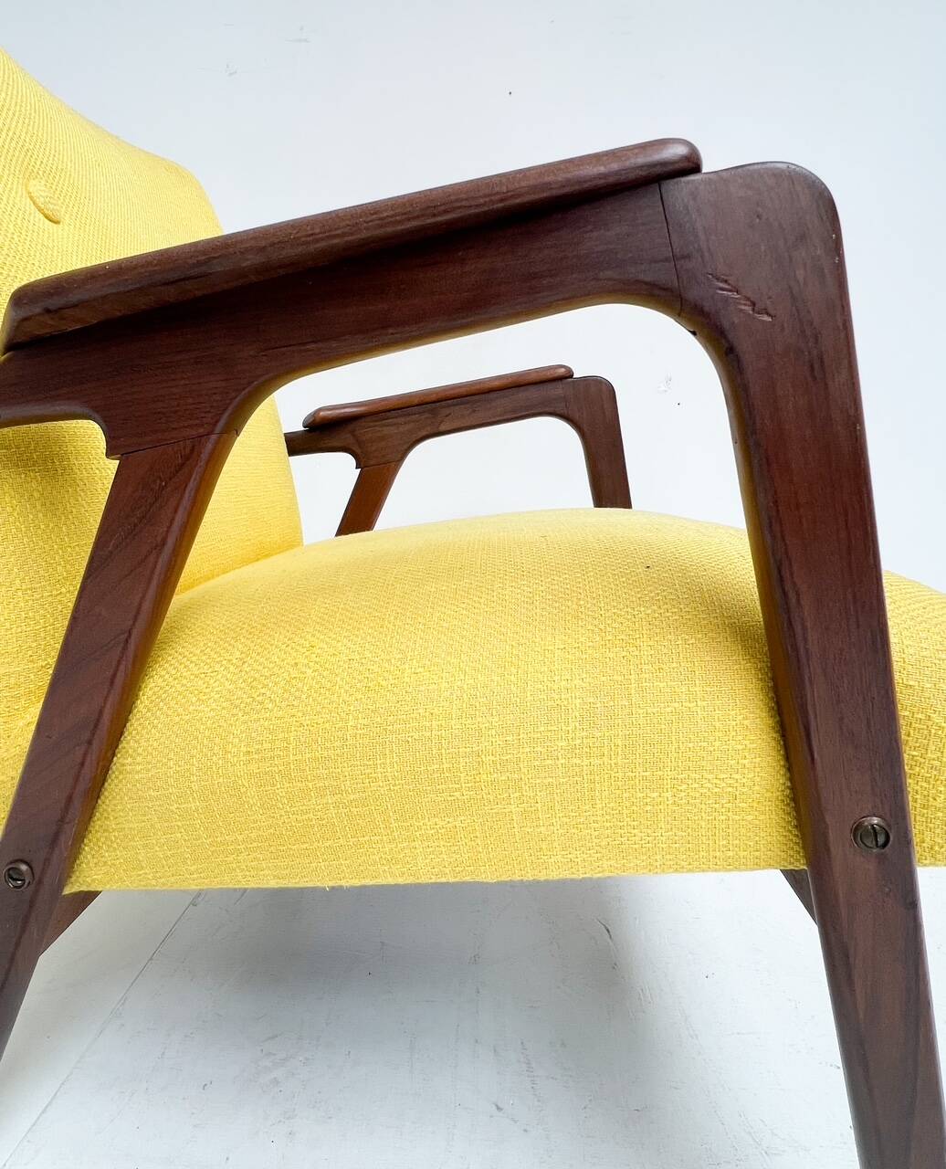 Wooden wingback chair from the 1960’s