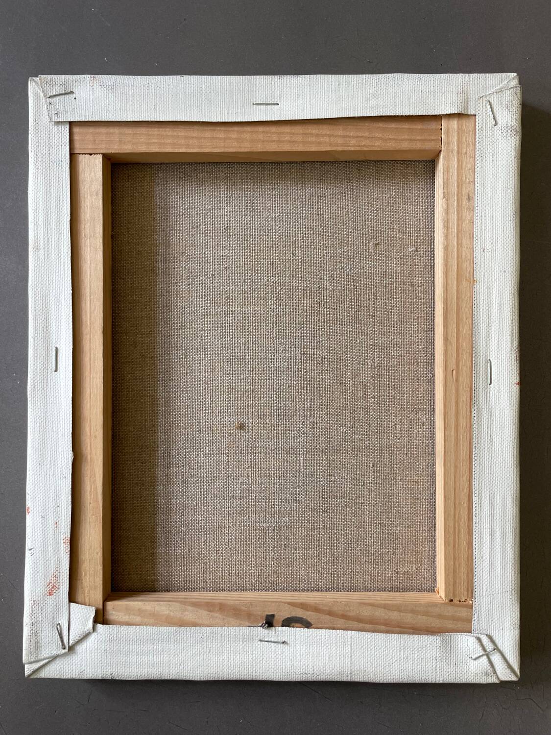 Still life painting vintage flower pot 70s