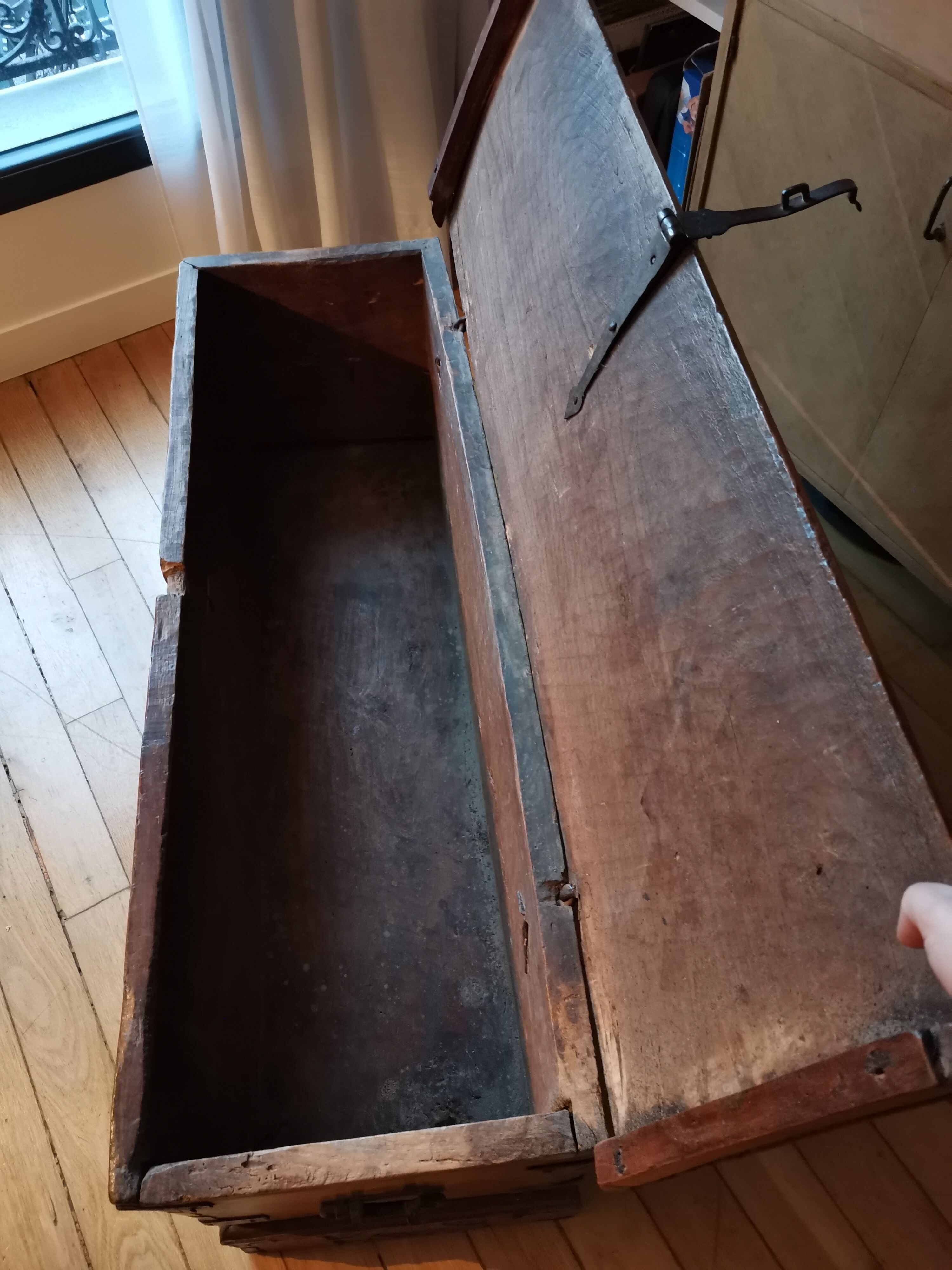 Old wooden box