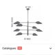 Cohen large adjustable metal pendant light