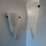 Vintage Murano glass wall sconces