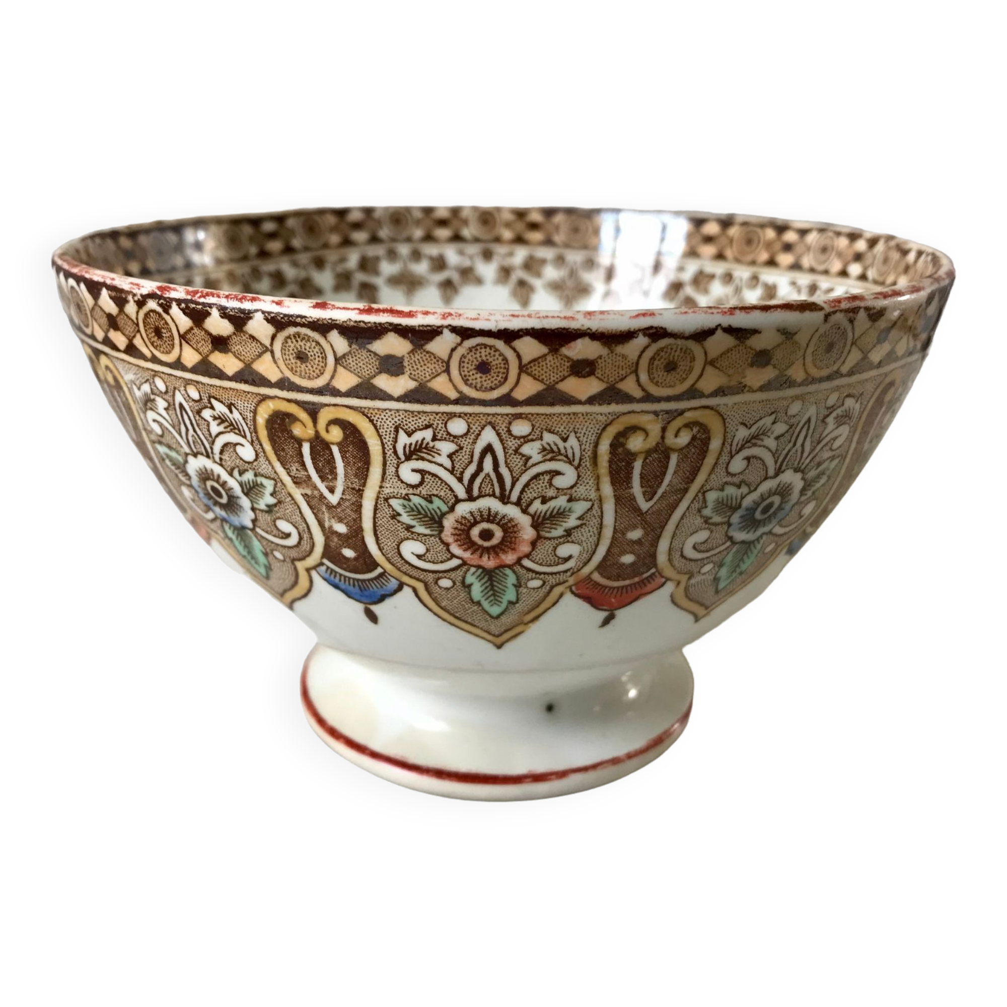 Bowl in iron earth model "persian" late nineteenth