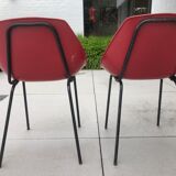 2 shell chairs by Pierre Guariche