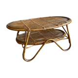 Rattan coffee table