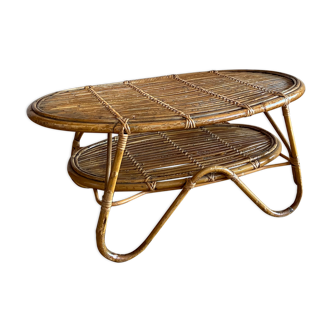Rattan coffee table