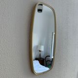 Vintage mirror 1960 asymmetrical mirror - 46 x 24 cm