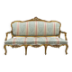Antique Louis XV Style Gilded Sofa with Gobelin Upholstery