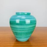 Vase céramique bleu/vert vintage