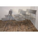 Series of 6 chairs design model Nuova X Line Omli for Magis 1970
