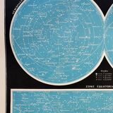 Old engraving 1898, Astronomical sky, astrology • Lithograph, Original plate
