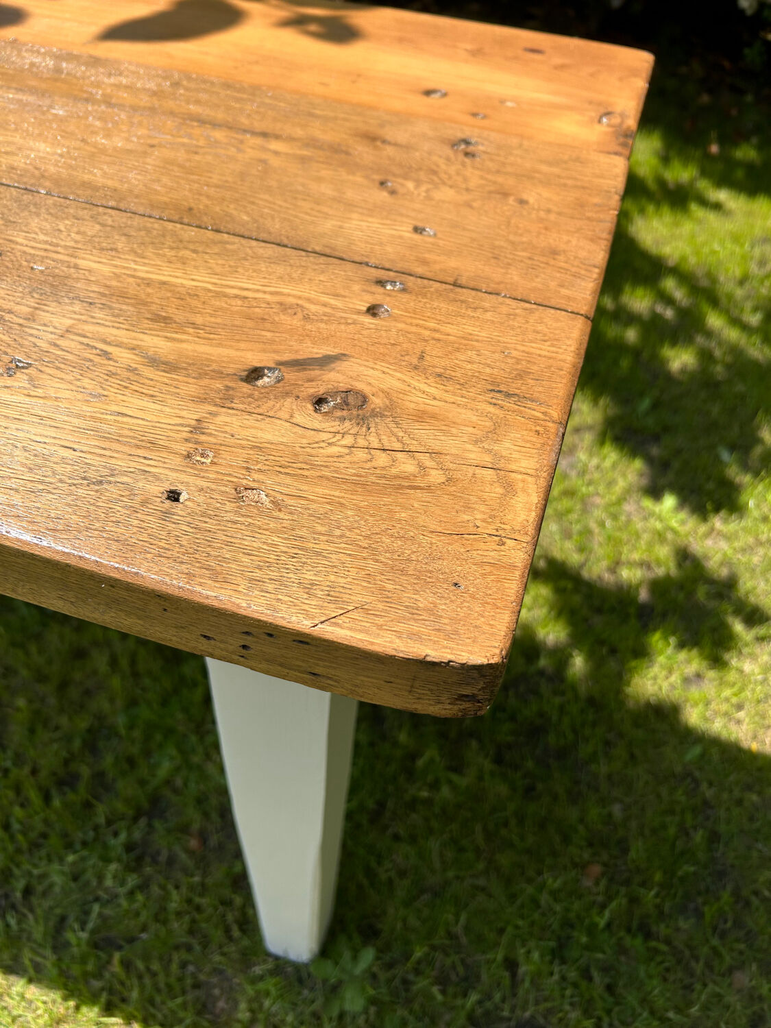 Oak farmhouse table 1 drawer