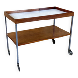 1960s 1970s serving trolley walnut teak Walter Wirz for Wilhelm Renz Design