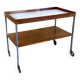 1960s 1970s serving trolley walnut teak Walter Wirz for Wilhelm Renz Design